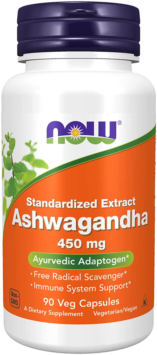 NOW Ashwagandha Ayurvedic Adaptogen 90 V Caps- PURE SOURCE-The Health Store- Default Title