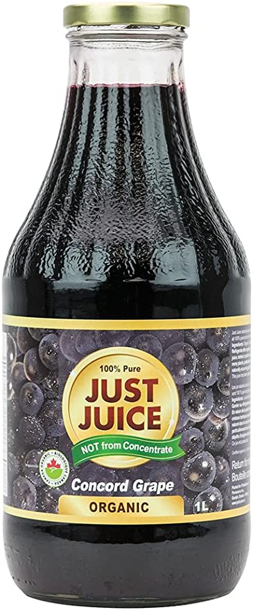 JUST Concord Organic Grape Juice 1L- PURE SOURCE-The Health Store- Default Title