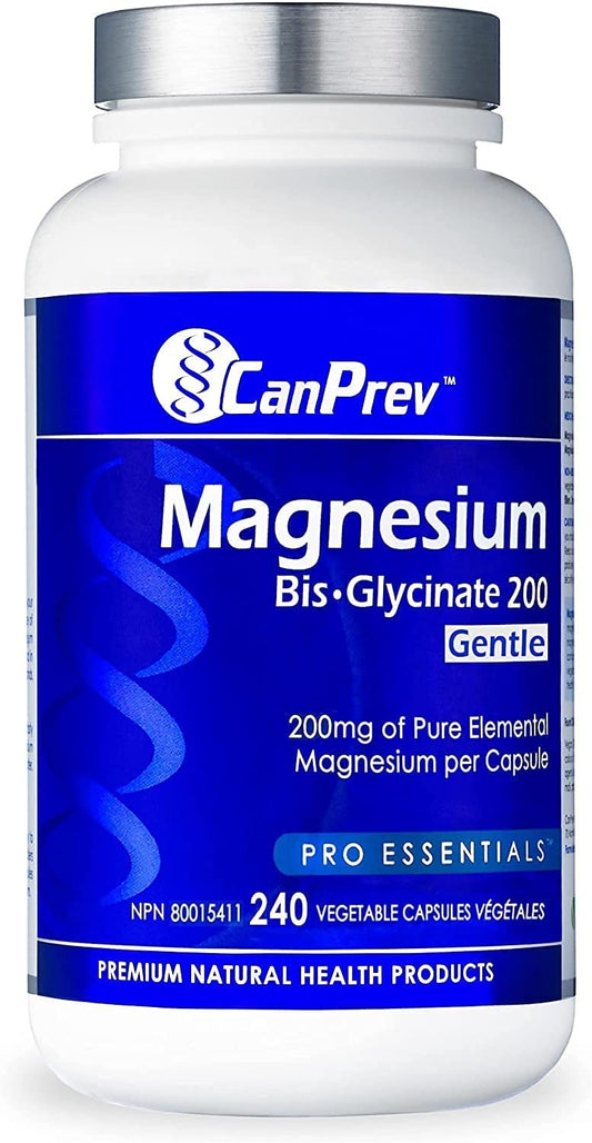 CanPrev Magnesium Bis-Glycinate 200 Gentle 240 V Caps