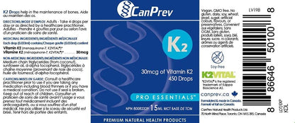 CanPrev K2 Drops 15mL- CANPREV-The Health Store- Default Title