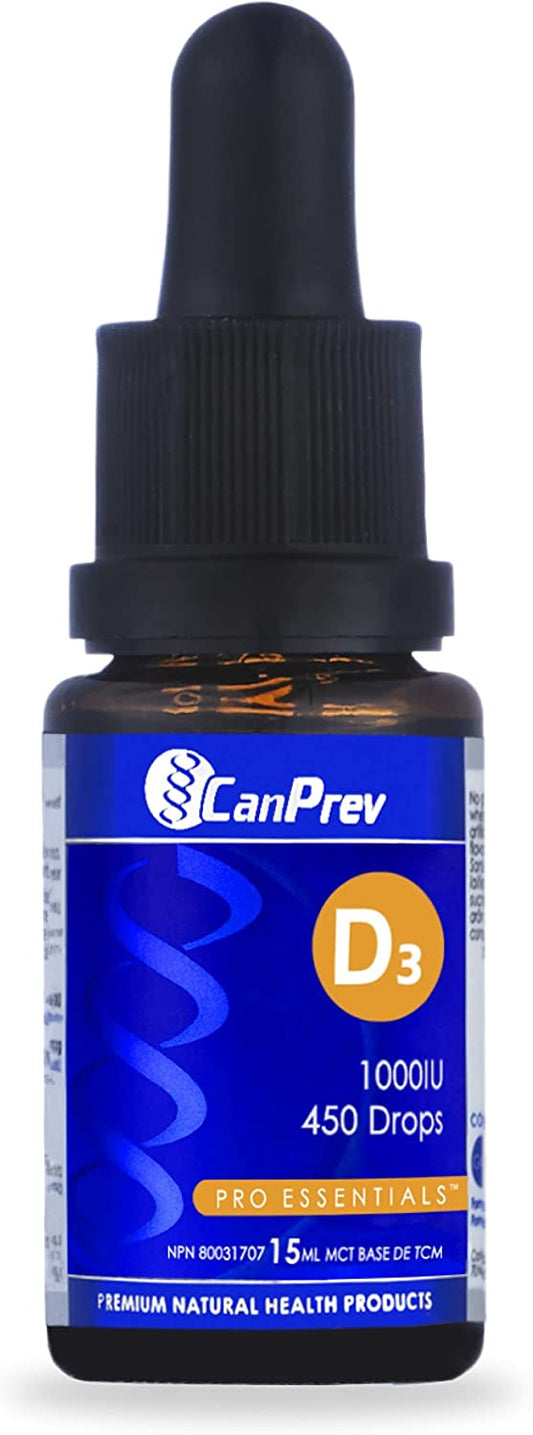 CanPrev D3 1000iu Drops 15mL- CANPREV-The Health Store- Default Title