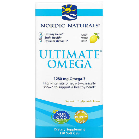 NORDIC Ultimate Omega Lemon 1280mg 120 Soft Gels- ECOTREND ECOLOGICS-The Health Store- Default Title