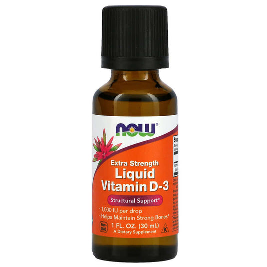 NOW Liquid Vitamin D3 1000IU 30mL- PURE SOURCE-The Health Store- Default Title