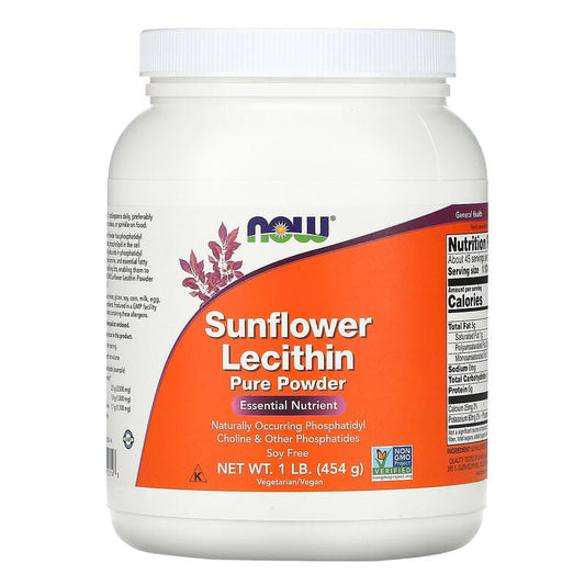 NOW Sunflower Lecithin Powder 454g- PURE SOURCE-The Health Store- Default Title