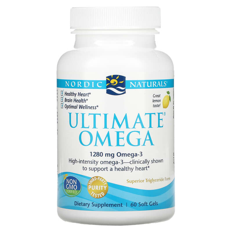 NORDIC Ultimate Omega 1280mg Lemon 60 Soft Gels- ECOTREND ECOLOGICS-The Health Store- Default Title