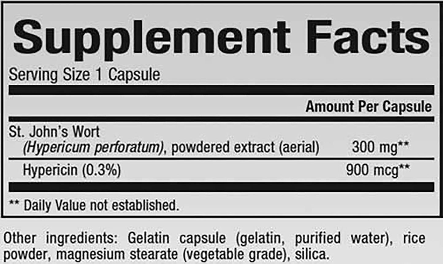 Natural Factors St. John's Wort 300mg 90 Caps