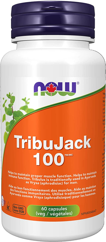 NOW Tribujack 100 60 V Caps- PURE SOURCE-The Health Store- Default Title