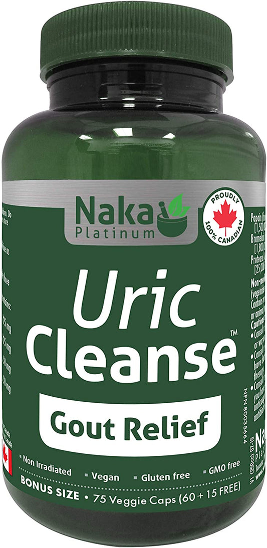 Naka Uric Cleanse Gout Relief 75 V Caps