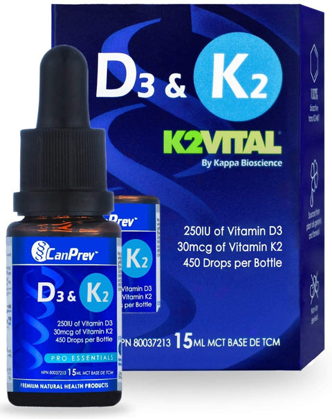 CanPrev D3&K2 Drops 15mL- CANPREV-The Health Store- Default Title