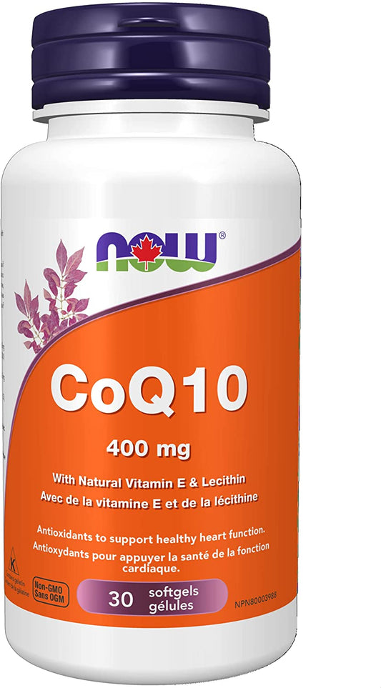NOW CoQ10 400mg 30 Soft Gels- PURE SOURCE-The Health Store- Default Title