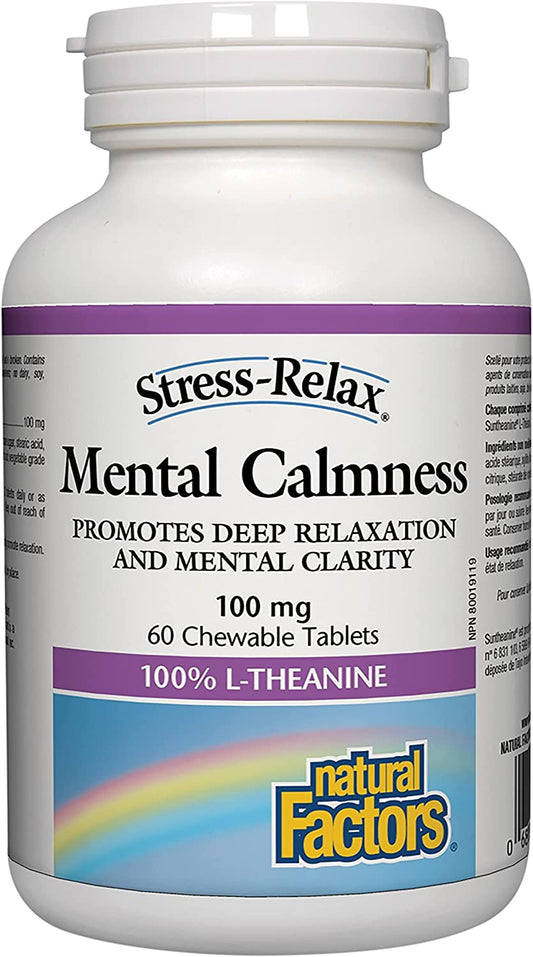 Natural Factors Mental Calmness 60 Chewable Tabs