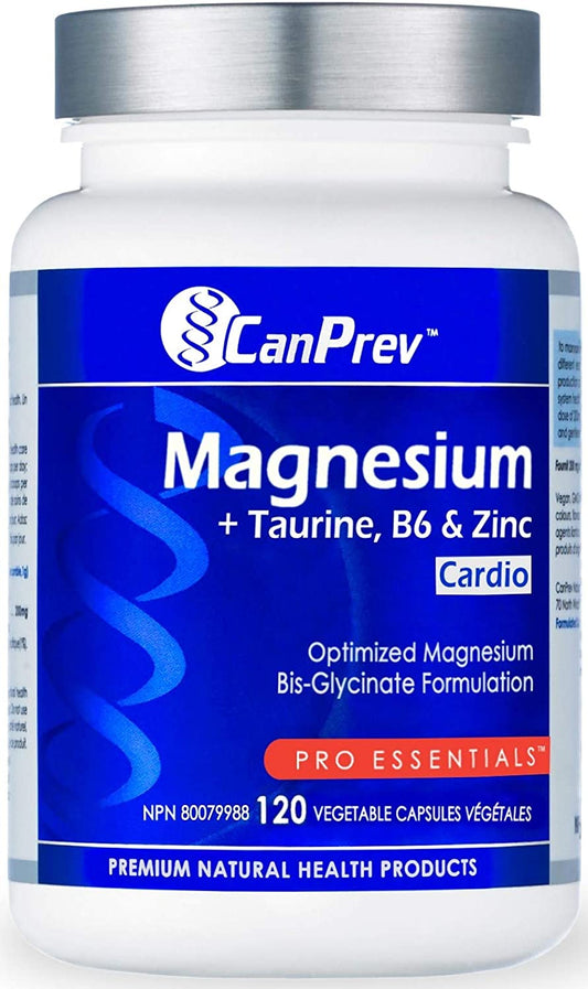 CanPrev Magnesium Taurine B6 Zinc Cardio 120 V Caps- CANPREV-The Health Store- Default Title