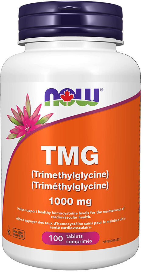 NOW TMG Trimethlglycine 1000mg 100 Tabs- PURE SOURCE-The Health Store- Default Title