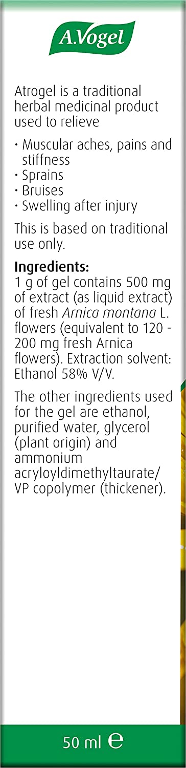 A.Vogel Arnica 50mL Gel- BIO FORCE-The Health Store- Default Title