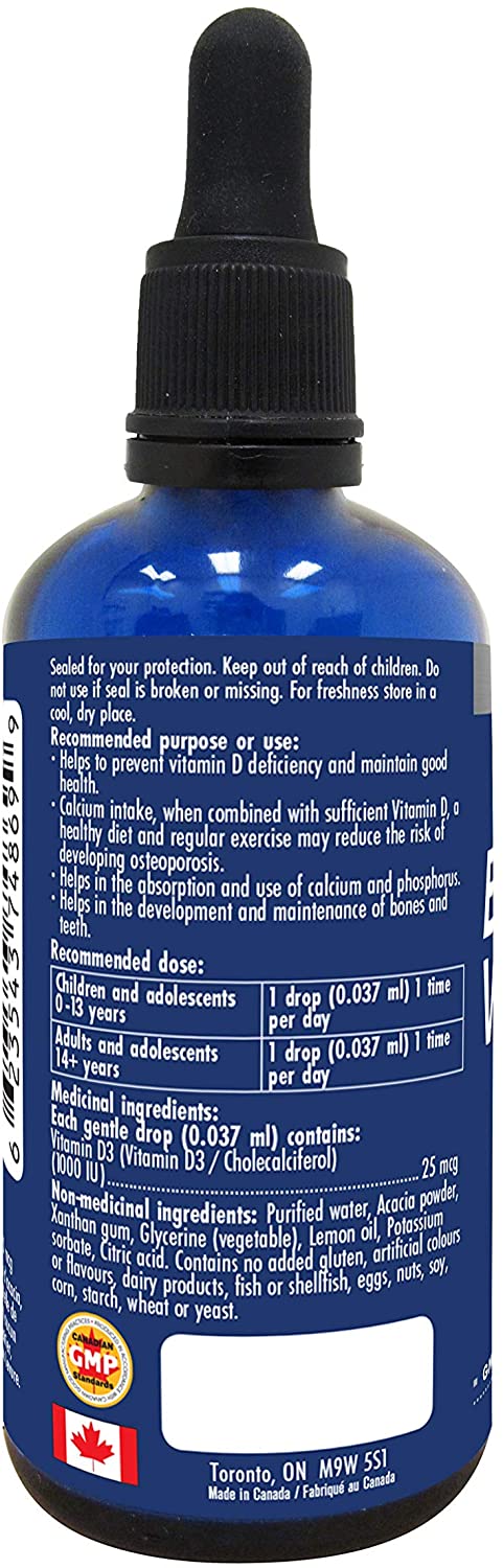 Naka Emulsified D3 1000iu Bioavailability 100mL