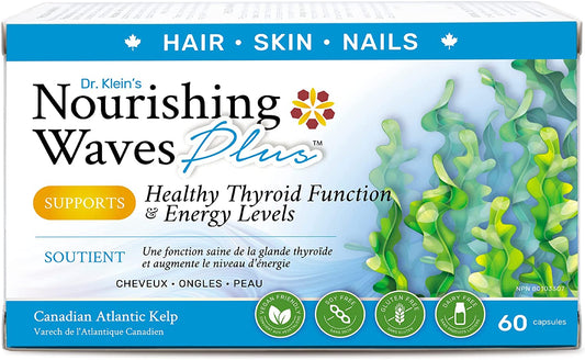 Rhoziva Nourishing Waves Plus: Healthy Thyroid Function + Energy Levels - 60 V Caps- NANTON NUTRACEUTICALS LTD-The Health Store- Default Title