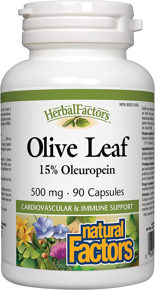 Natural Factors Olive Leaf 90 Caps