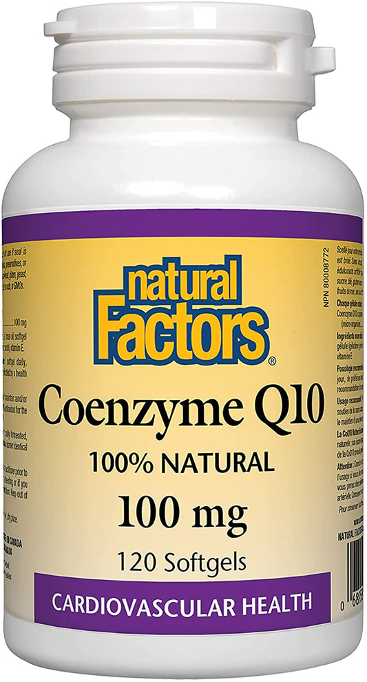 Natural Factors Coenzyme Q10 100mg 120 Soft Gels