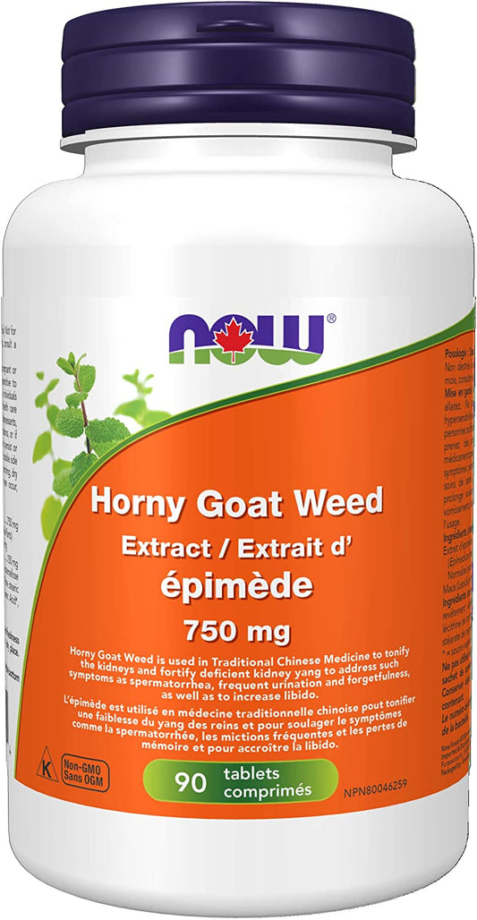 NOW Horny Goat Weed 90 Tabs- PURE SOURCE-The Health Store- Default Title