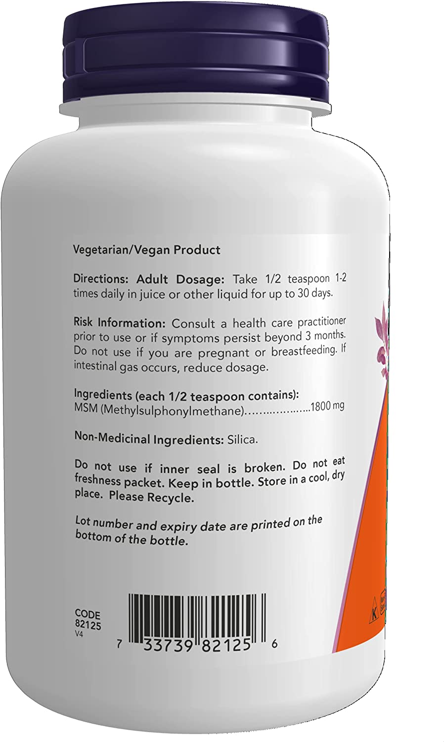 NOW MSM Pure Powder 227g- PURE SOURCE-The Health Store- Default Title