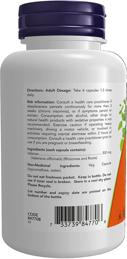 NOW Valerian Root 100 V Caps- PURE SOURCE-The Health Store- Default Title