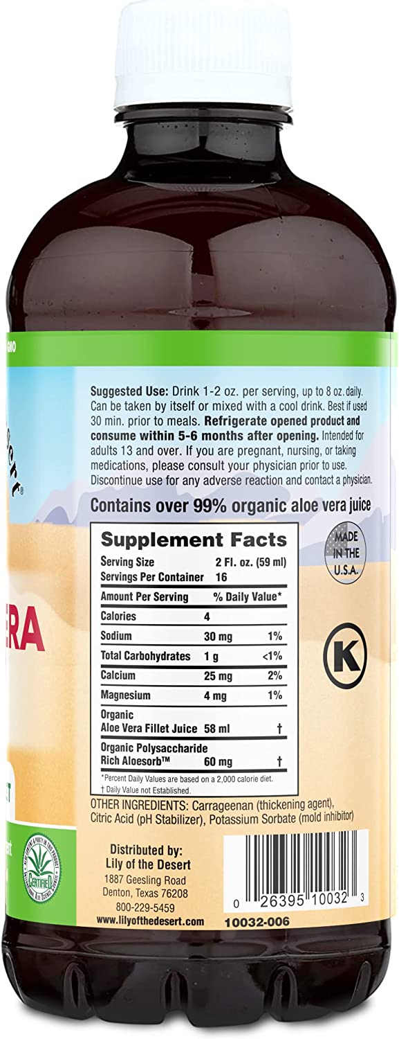 Lily of the Desert Aloe Vera Gel - Inner Fillet 946ml- PURITY LIFE-The Health Store- Default Title