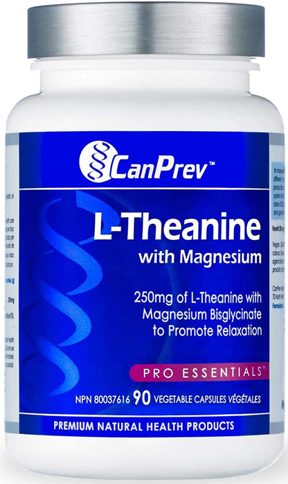 CanPrev L-Theanine with Magnesium 90 V Caps- CANPREV-The Health Store- Default Title