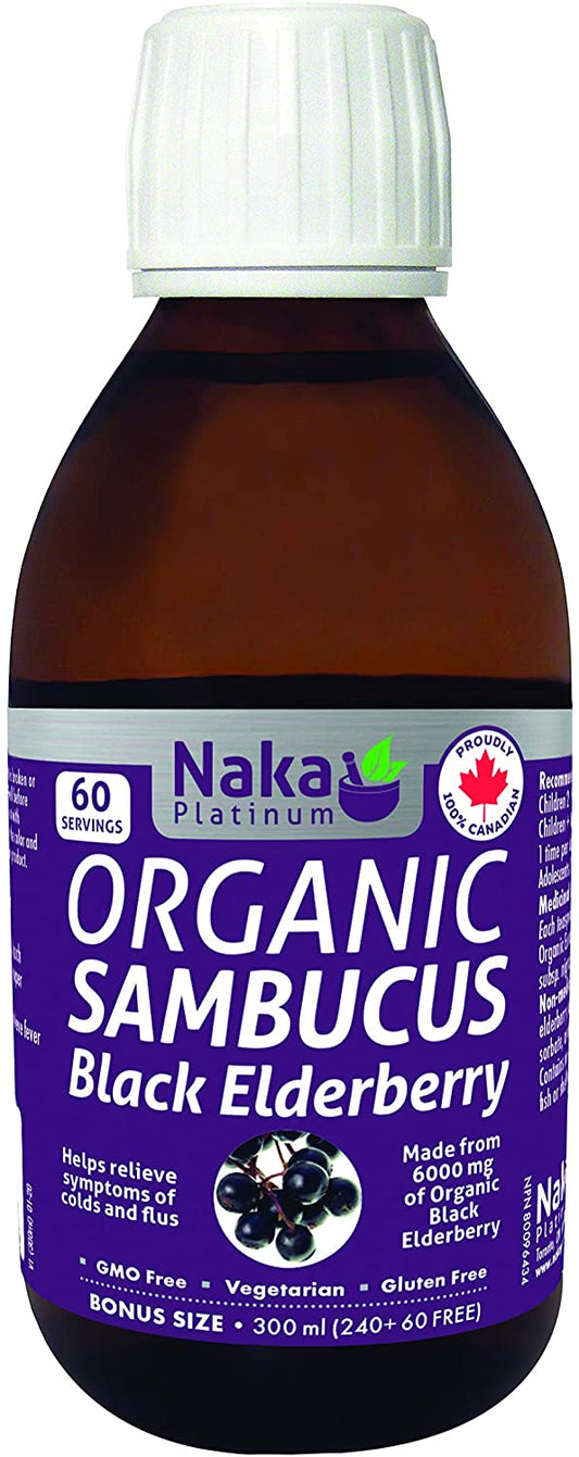 Naka Organic Sambucus Black Elderberry 300mL