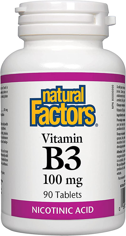 Natural Factors Vitamin B3 100mg 90 Tabs