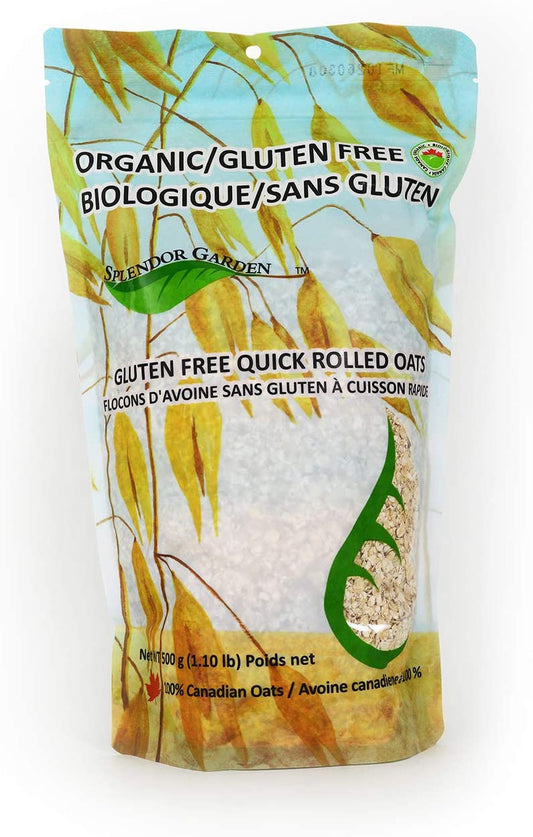 Splendor Garden Quick Rolled Oats Gluten-Free 500g- PURITY LIFE-The Health Store- Default Title