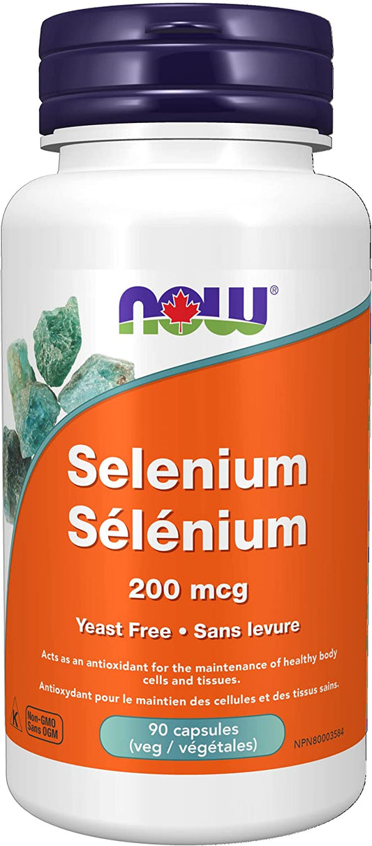 NOW Selenium 200mcg 90 V Caps