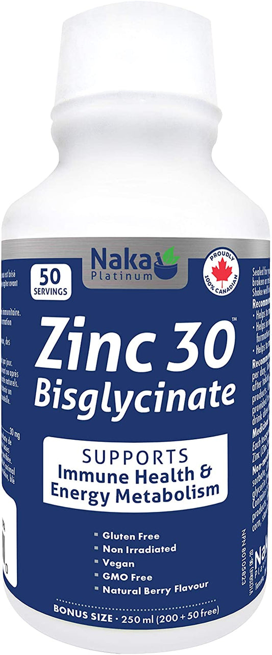 Naka Zinc 30 Bisglycinate 250mL