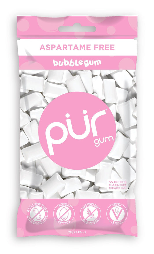 Pur Gum Bag Bubblegum 55 Pieces 77g- PURITY LIFE-The Health Store- Default Title