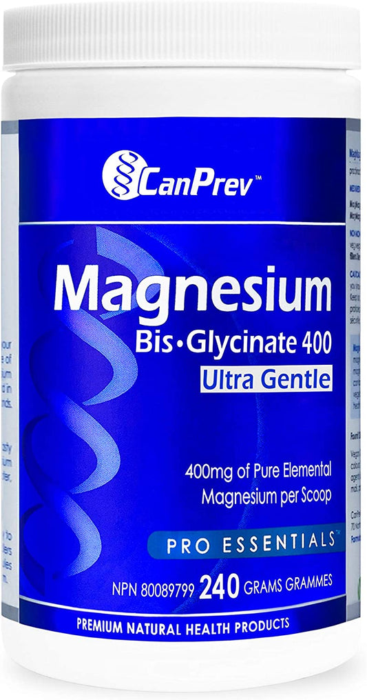 CanPrev Magnesium Bis-Glycinate 400 Ultra Gentle Powder System 240g- CANPREV-The Health Store- Default Title