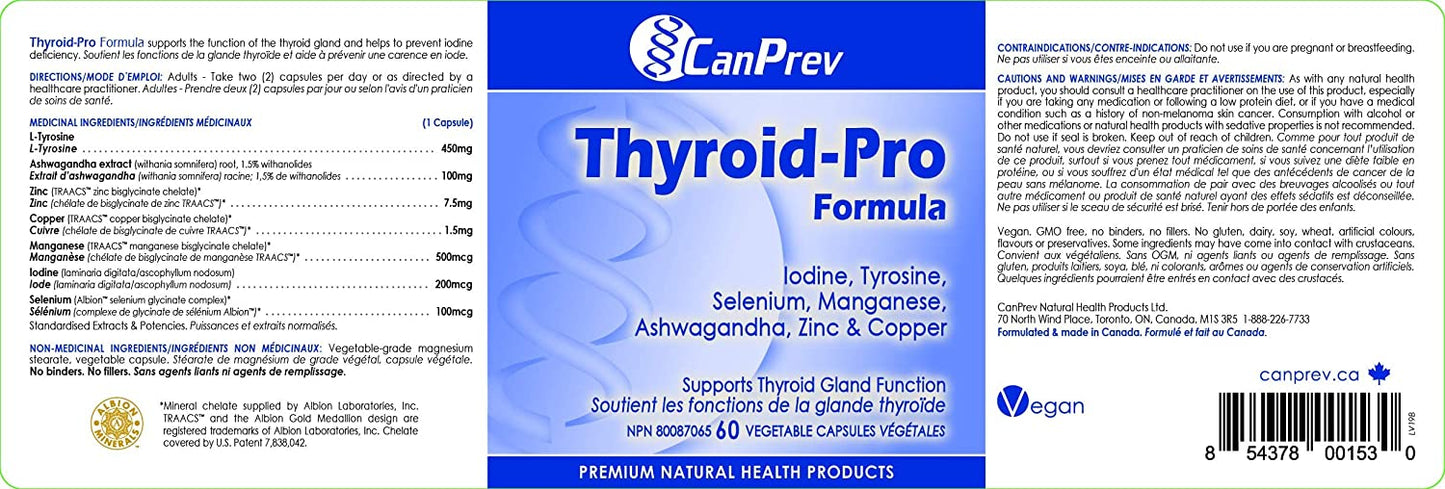 CanPrev Thyroid-Pro Formula 60 V Caps- CANPREV-The Health Store- Default Title