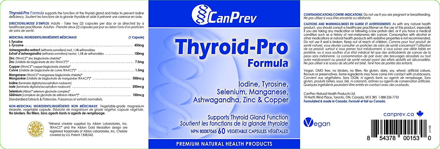 CanPrev Thyroid-Pro Formula 60 V Caps- CANPREV-The Health Store- Default Title
