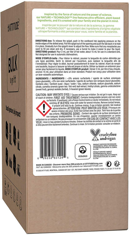 ATT Dishwashing Liquid Refill Green Apple & Basil 2L- PURITY LIFE-The Health Store- Default Title