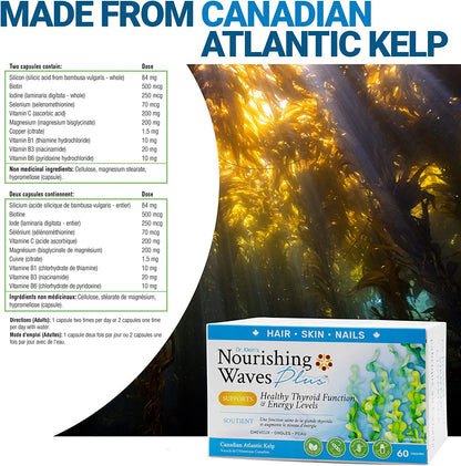 Rhoziva Nourishing Waves Plus: Healthy Thyroid Function + Energy Levels - 60 V Caps- NANTON NUTRACEUTICALS LTD-The Health Store- Default Title