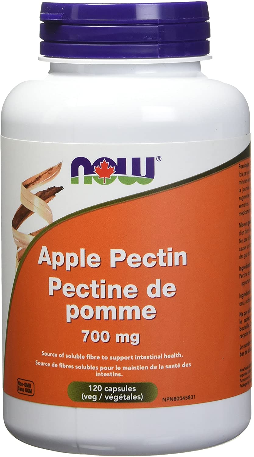 NOW Apple Pectin Intestinal Support 700mg 120 V Caps