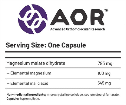 AOR Mag Malate Renew 240 Caps- AOR-The Health Store- Default Title