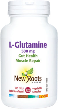 New Roots L-Glutamine 500mg 120 V Caps