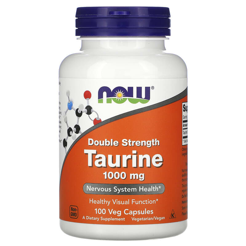 NOW Taurine 1000mg 100 V Caps