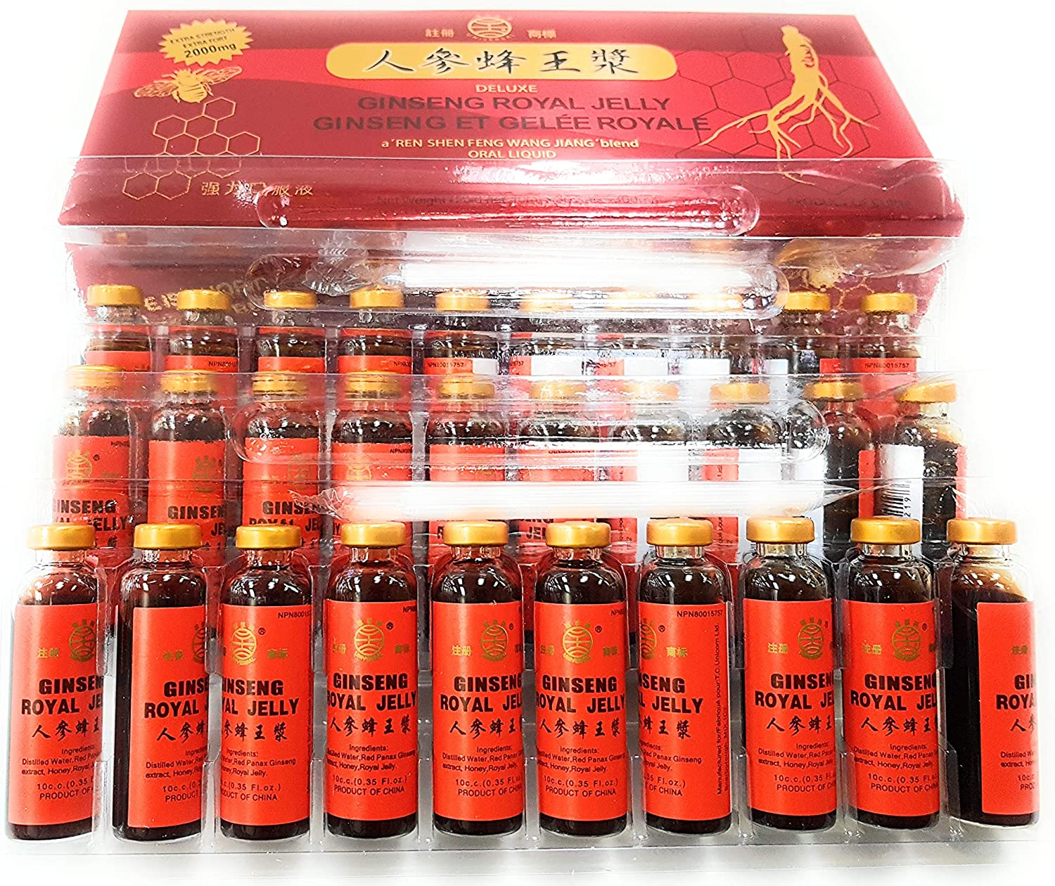 Ginseng Royal Jelly 10x30mL Vials- T.C. UNICORN-The Health Store- Default Title