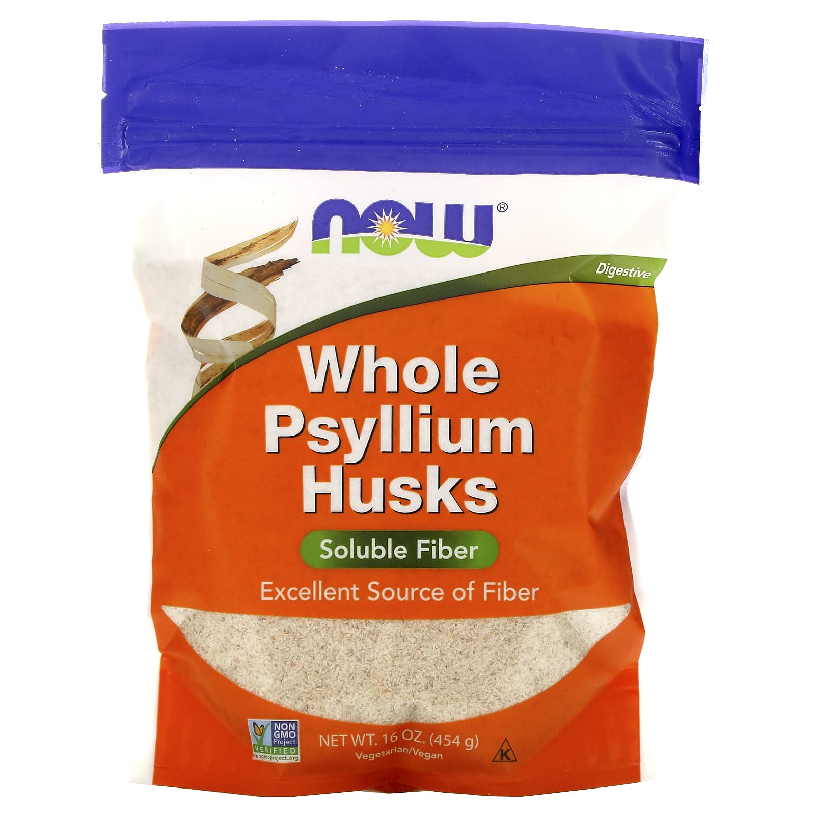 NOW Whole Psyllium Husks 454g- PURE SOURCE-The Health Store- Default Title