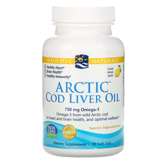 NORDIC Cod Liver Oil Omega-3 750mg Lemon 90 Soft Gels- ECOTREND ECOLOGICS-The Health Store- Default Title