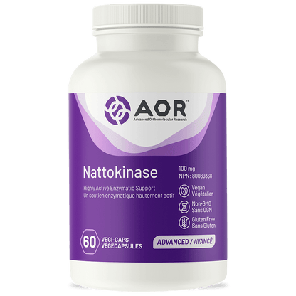 AOR Nattokinase 100mg 60 V Caps- AOR-The Health Store- Default Title