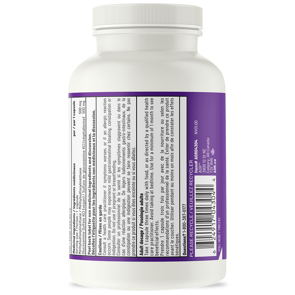 AOR MSM & Glucosamine 100 V Caps- AOR-The Health Store- Default Title