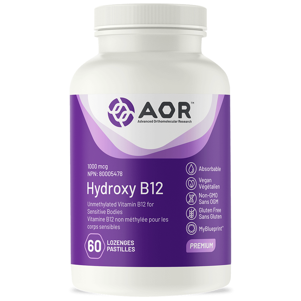 AOR Hydroxy B12 1000 mcg 60 Lozenges