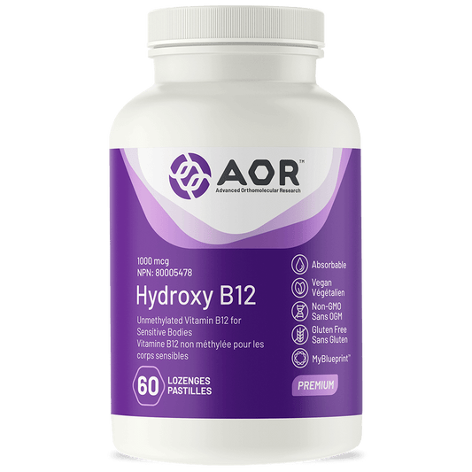 AOR Hydroxy B12 1000 mcg 60 Lozenges