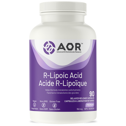AOR R-Lipoic Acid 150mg 90 V Caps- AOR-The Health Store- Default Title